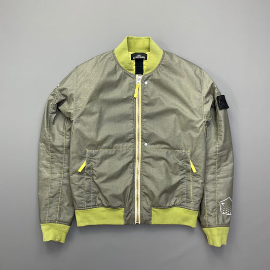 Stone Island Green Poly-Hide 2L Shadow Project 10th Anniversary Bomber Jacket 2018