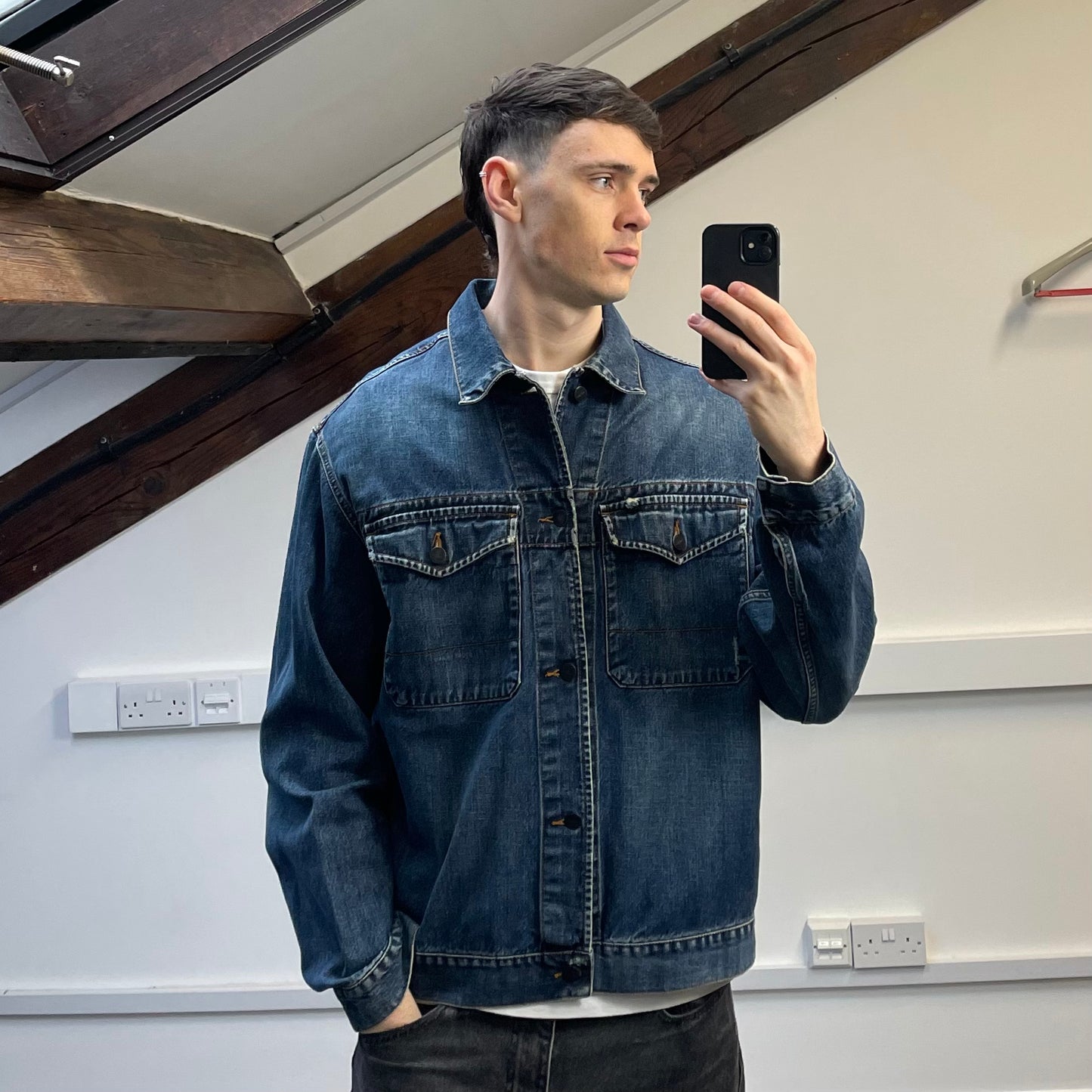Stone Island Denims Blue AW06 Denim Trucker Jacket