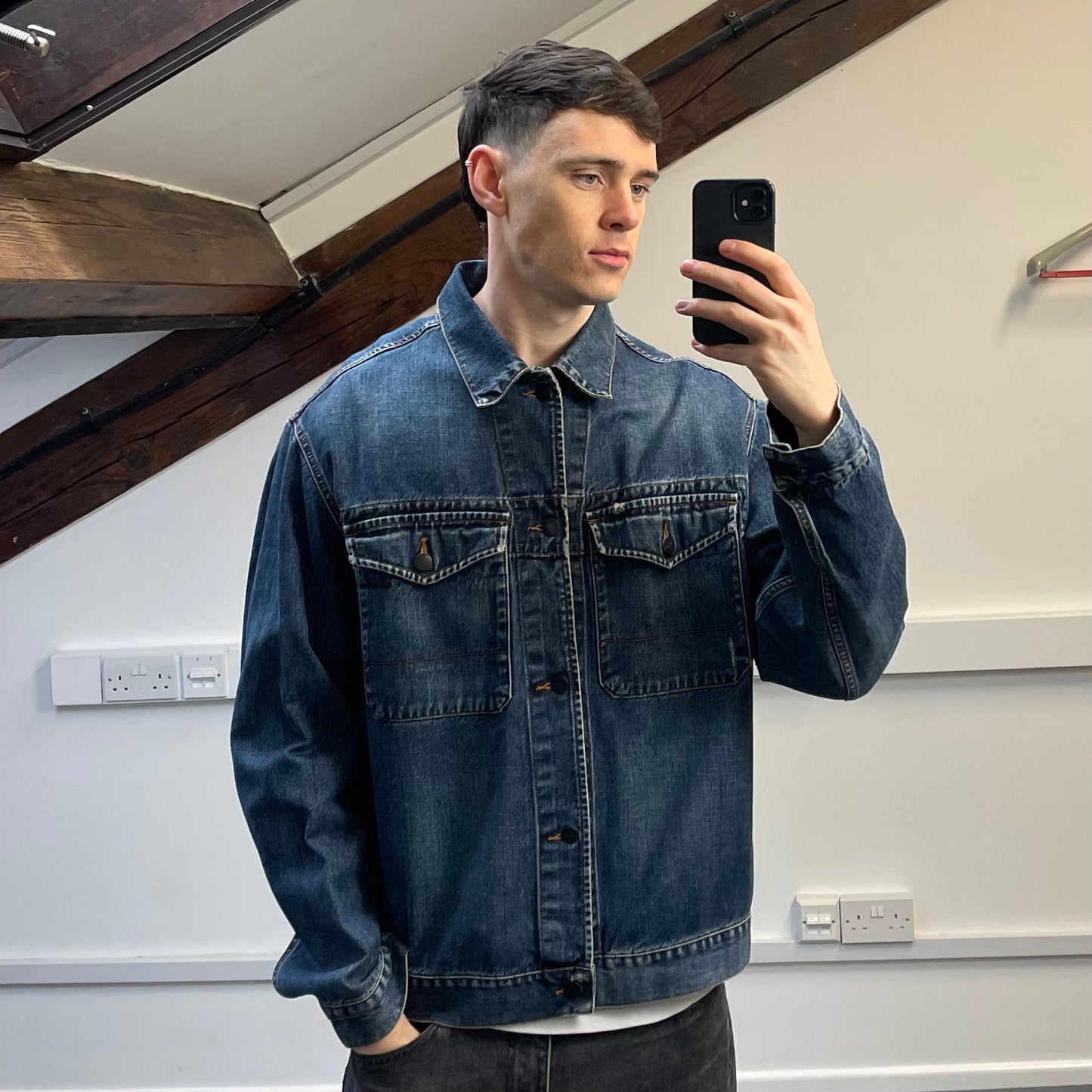 Stone Island Denims Blue AW06 Denim Trucker Jacket