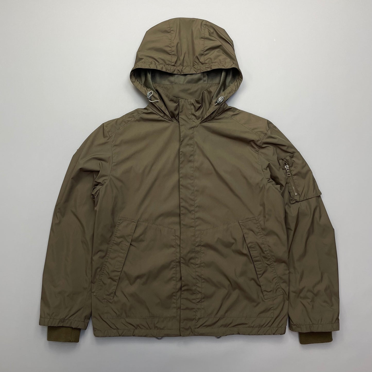 Prada Sport Brown Nylon Hooded 2008 Jacket