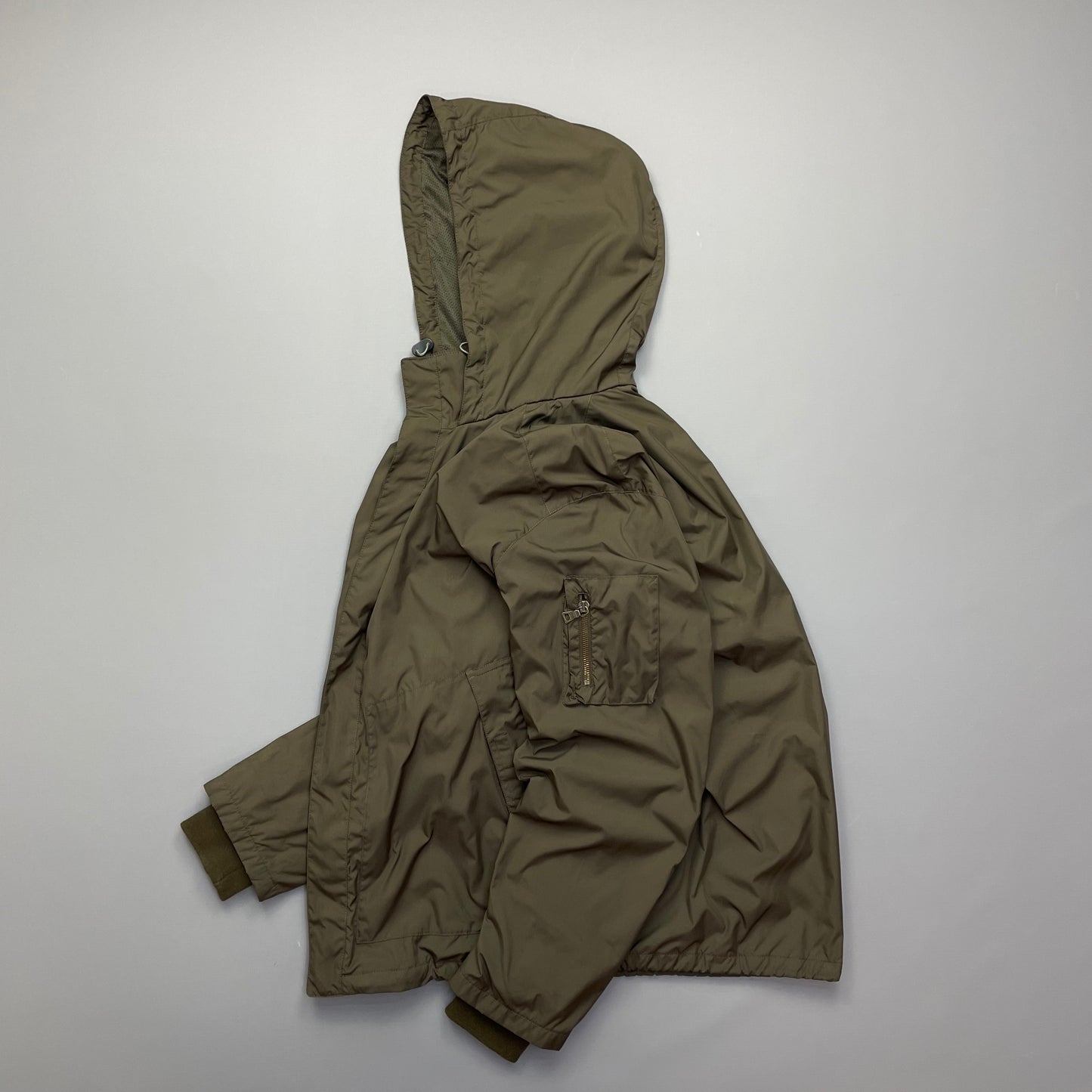 Prada Sport Brown Nylon Hooded 2008 Jacket