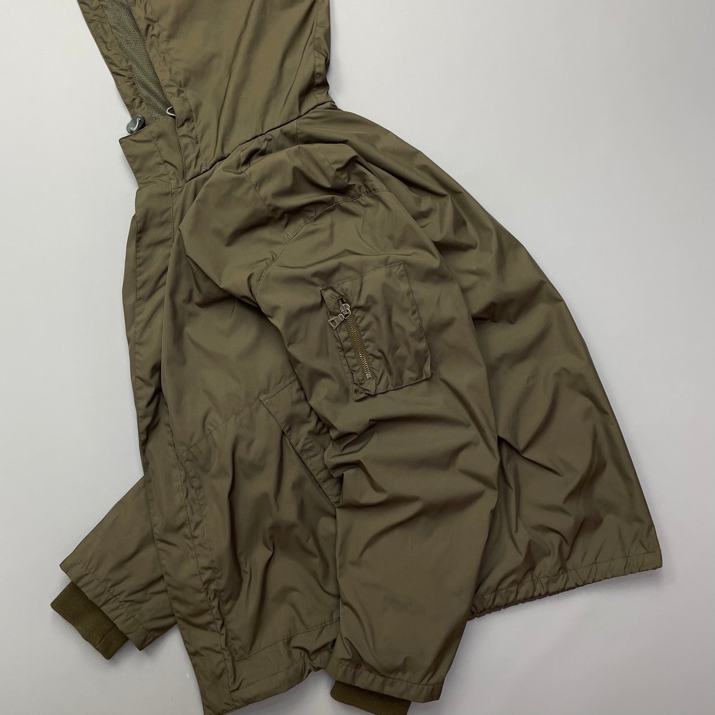 Prada Sport Brown Nylon Hooded 2008 Jacket