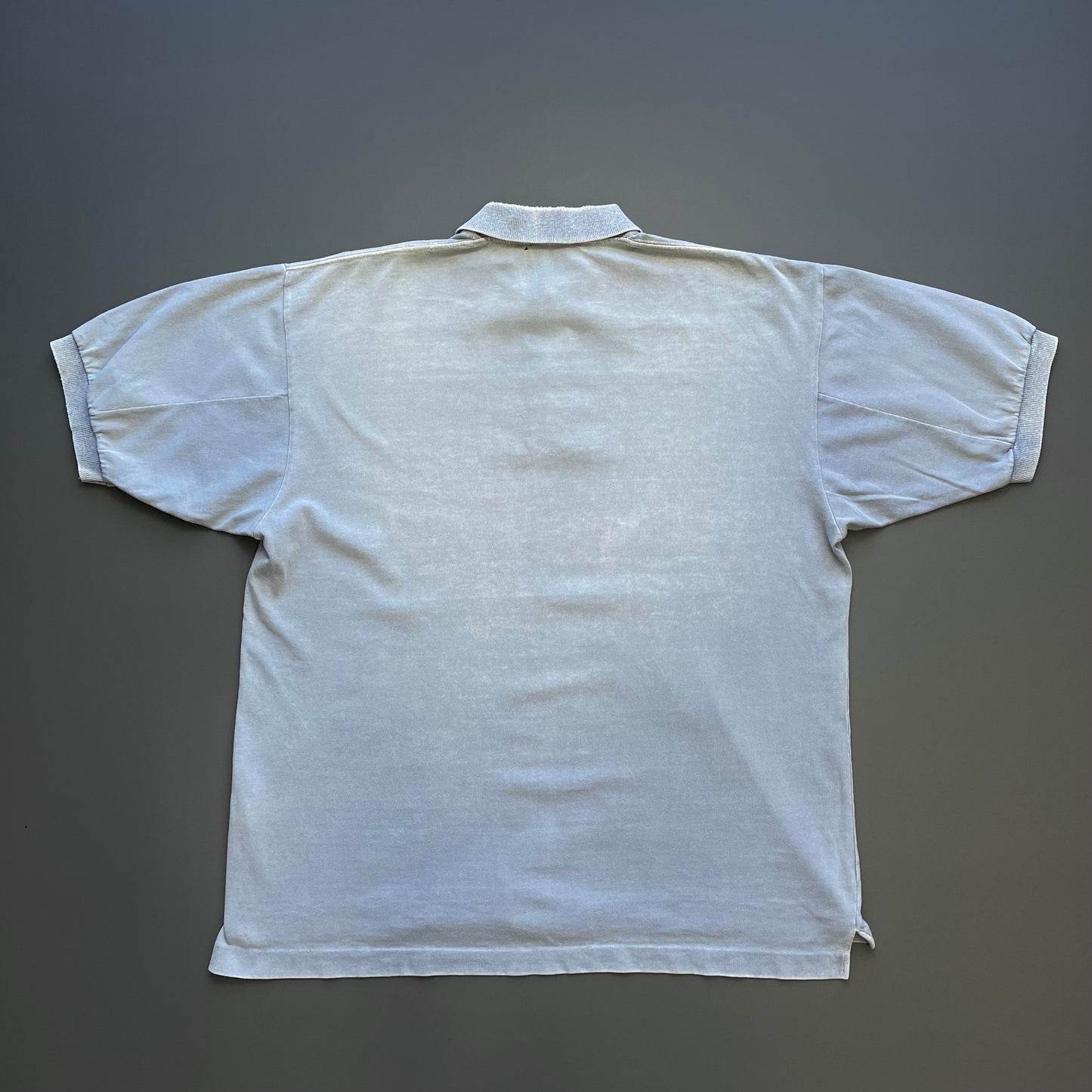 Stone Island Light Blue 80s Silver Button Polo Shirt