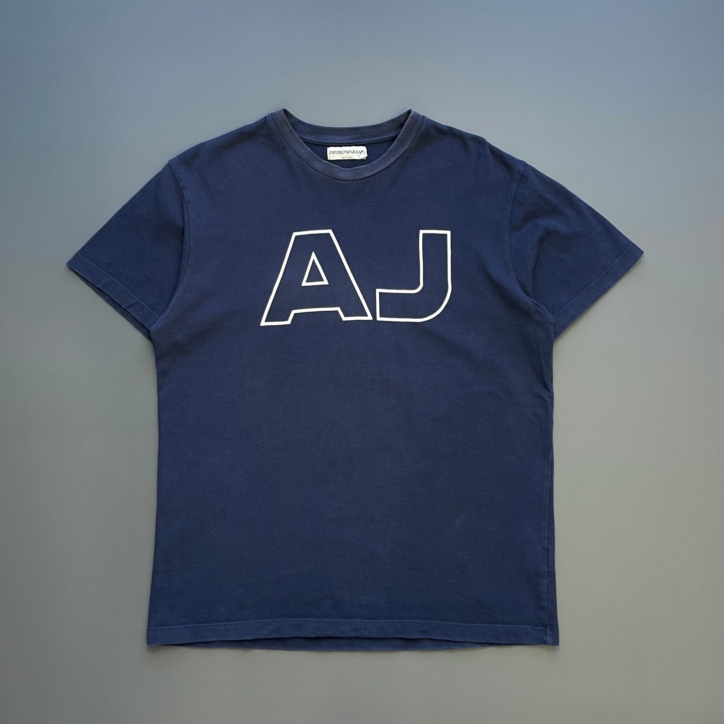 Emporio Jeans Navy 00s ' AJ' Spellout Tee
