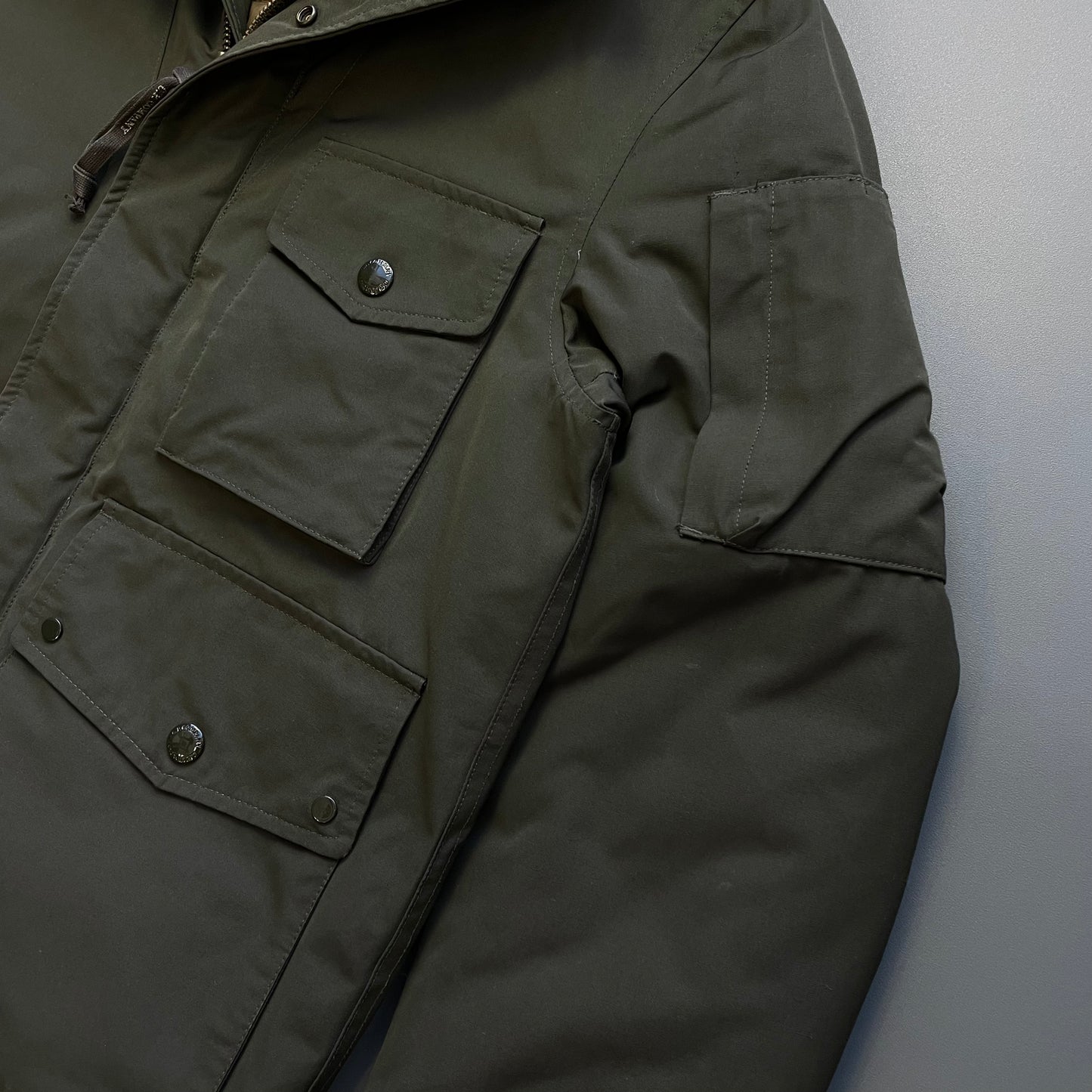 C.P. Company Khaki Green Down-Padded Hooded Jacket