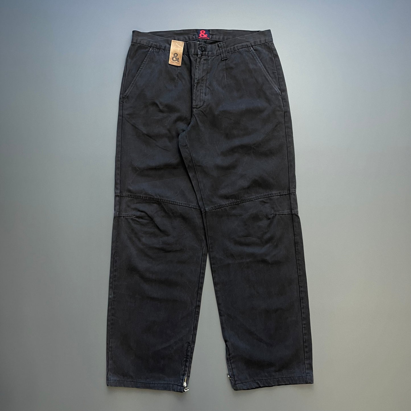 Dolce & Gabbana Black 90s Straight Leg Zip-Cuff Trousers