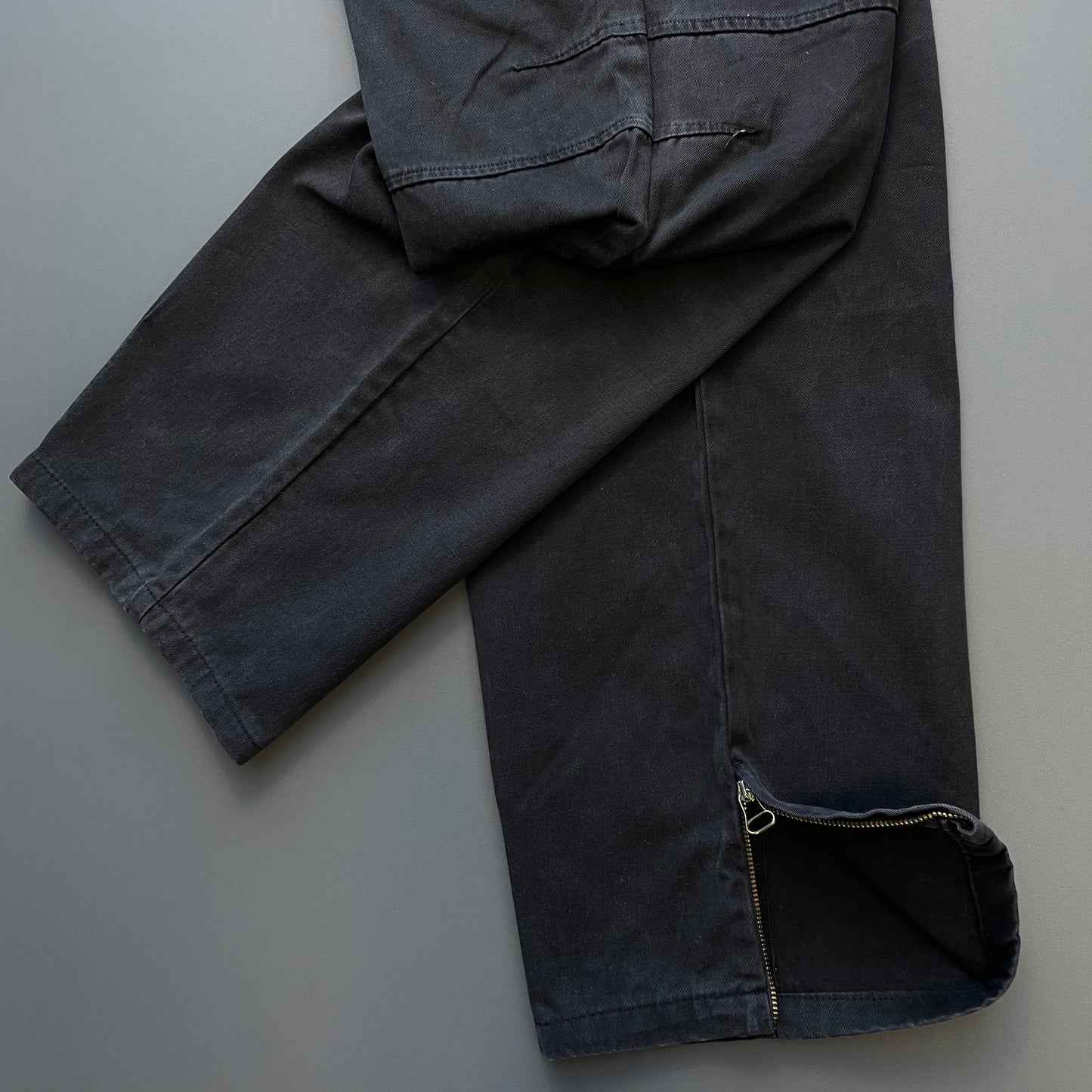 Dolce & Gabbana Black 90s Straight Leg Zip-Cuff Trousers