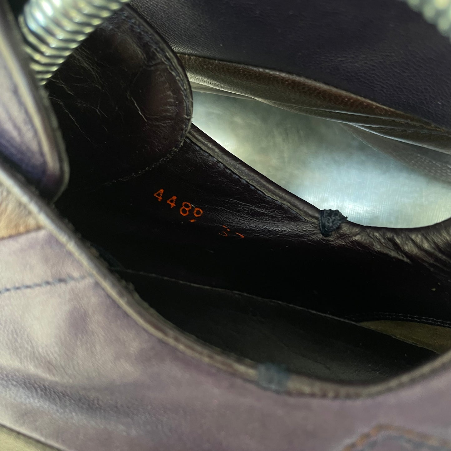 Prada Purple & Brown 00s Leather Trainers