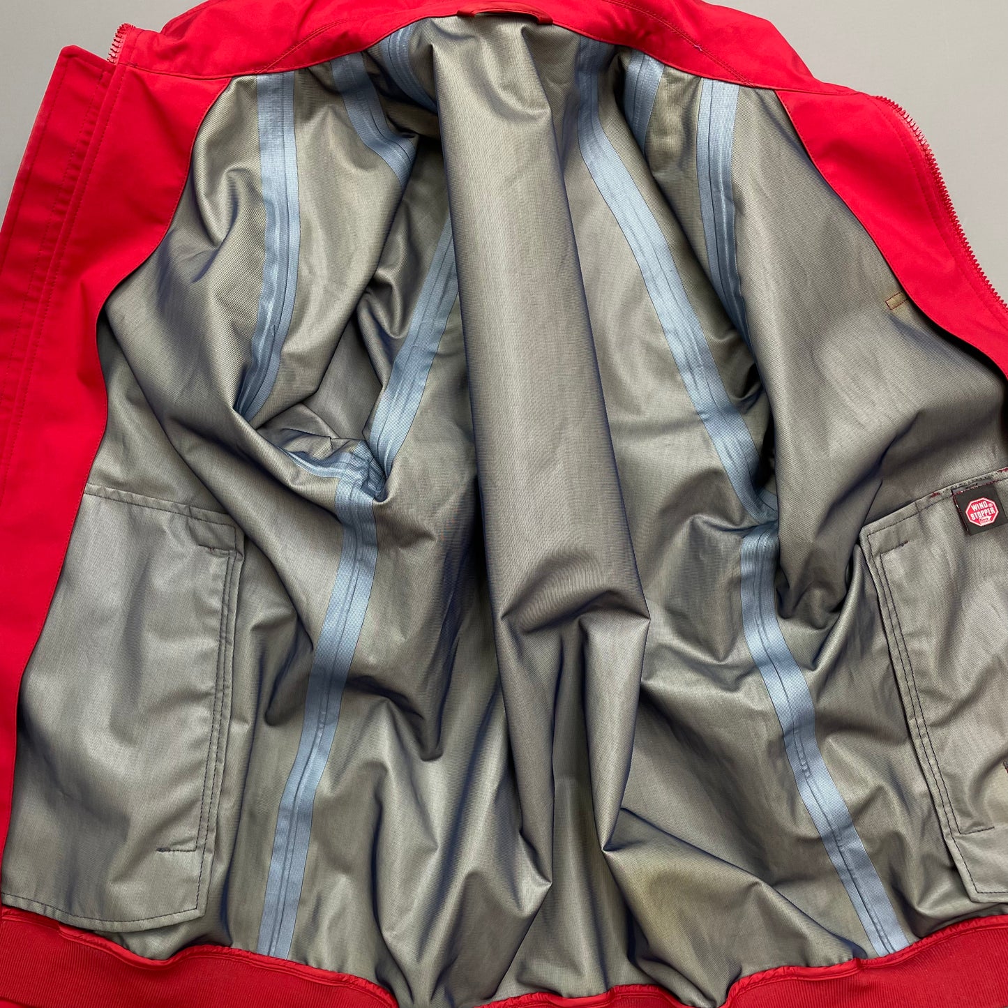 Prada Sport Red waterproof Lightweight Harrington Windbreaker Jacket