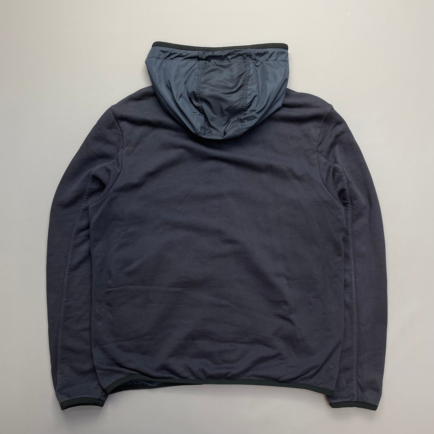 Prada Sport Navy Nylon Panel 2015 Hoodie Jacket