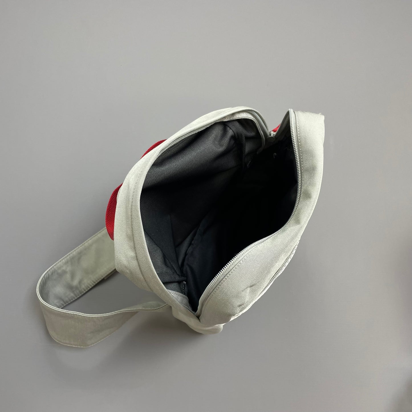 Prada Sport Grey 1999 Nylon Mesh Sling Crossbody Bag