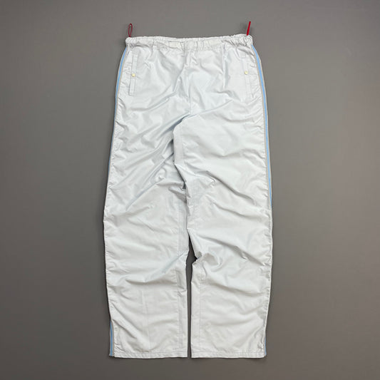 Prada Sport Light Blue SS00 Gel Seam Nylon Track Pant Trousers