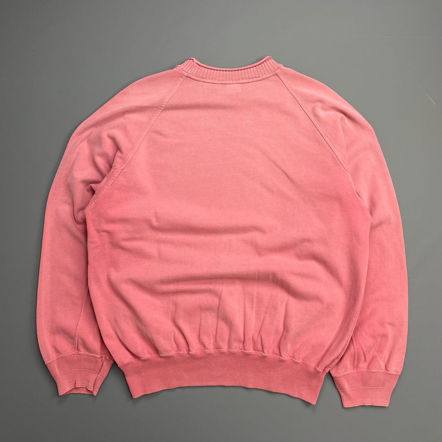 C.P. Company Pink 80s Ideas From Massimo Osti Centre-Chest Embroidered Spellout Oversized Jumper