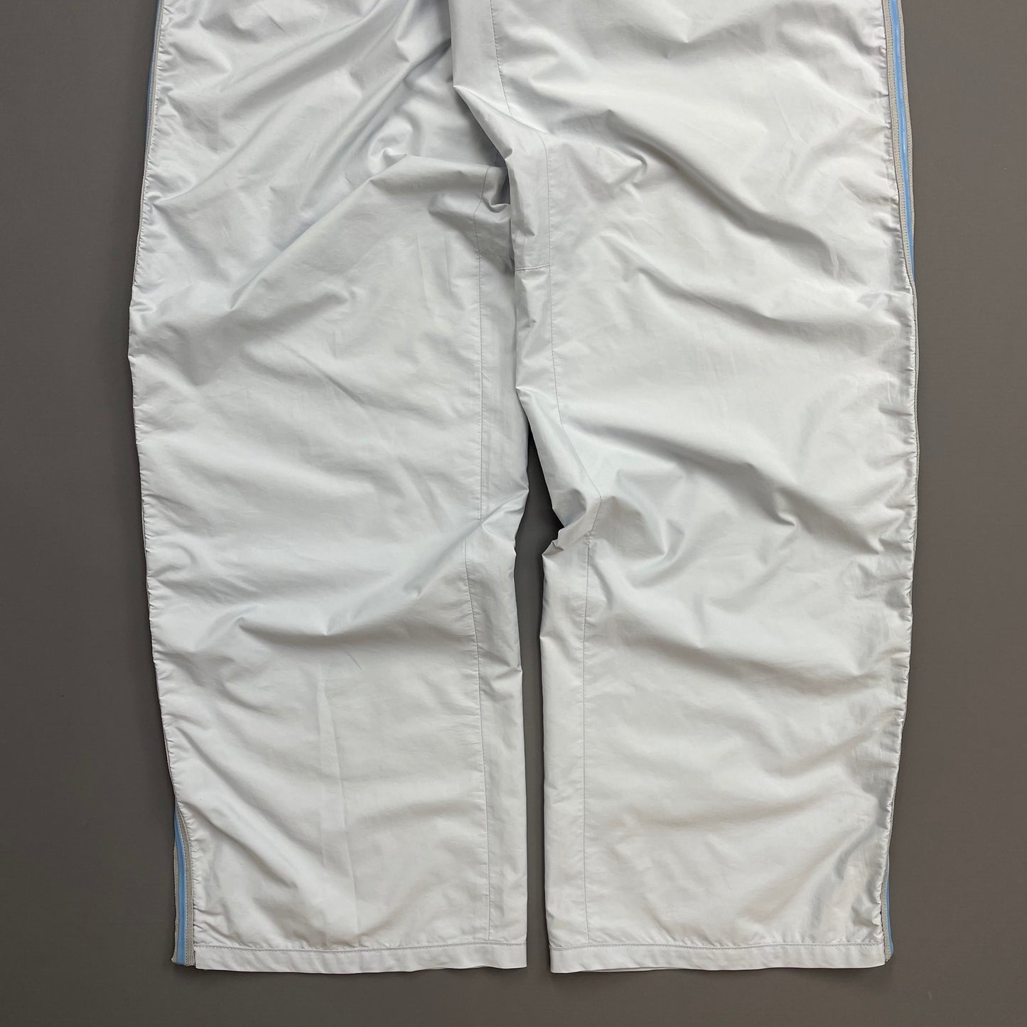 Prada Sport Light Blue SS00 Gel Seam Nylon Track Pant Trousers