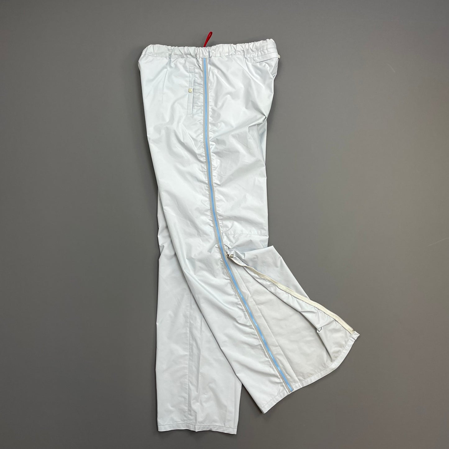 Prada Sport Light Blue SS00 Gel Seam Nylon Track Pant Trousers