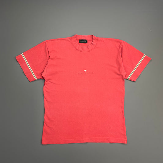 Stone Island Marina Peach Red 1980s Archivio Spellout T-Shirt