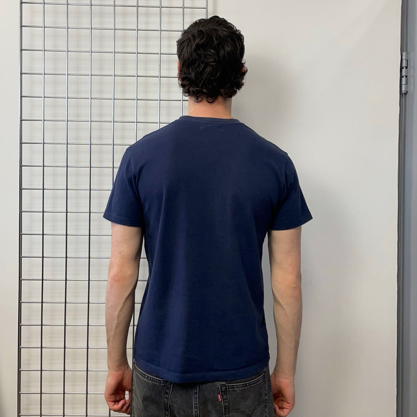 Emporio Jeans Navy 00s ' AJ' Spellout Tee