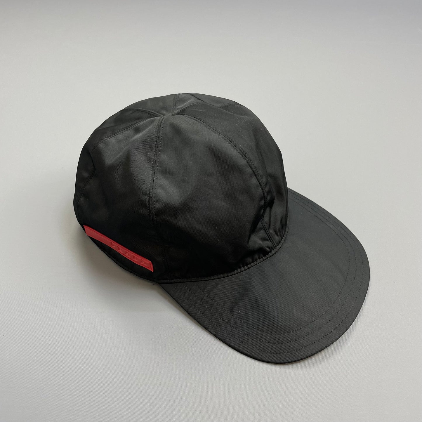 Prada Sport Black 90s/00s Nylon Baseball Cap