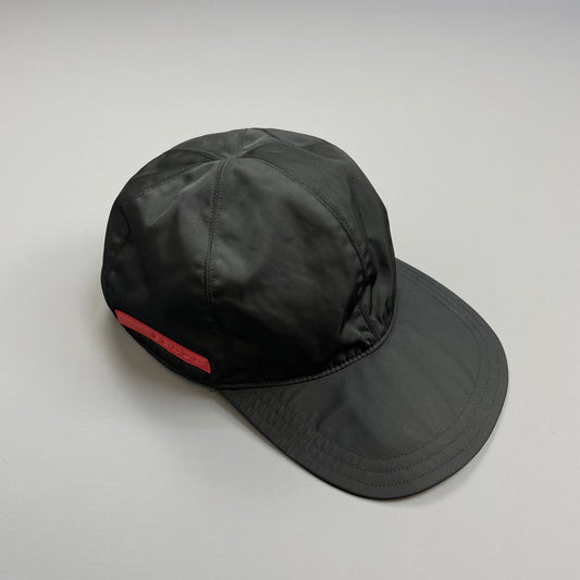 Prada Sport Black 90s/00s Nylon Baseball Cap