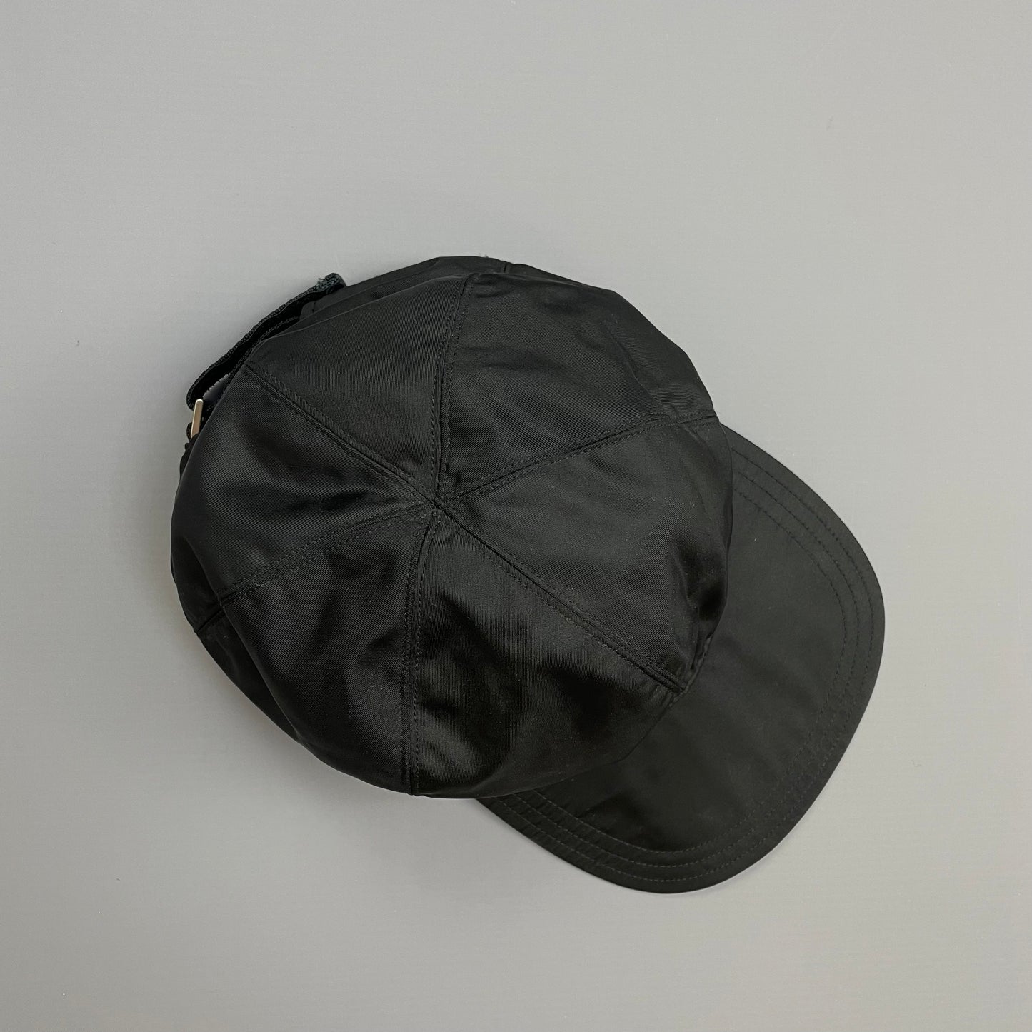 Prada Sport Black 90s/00s Nylon Baseball Cap