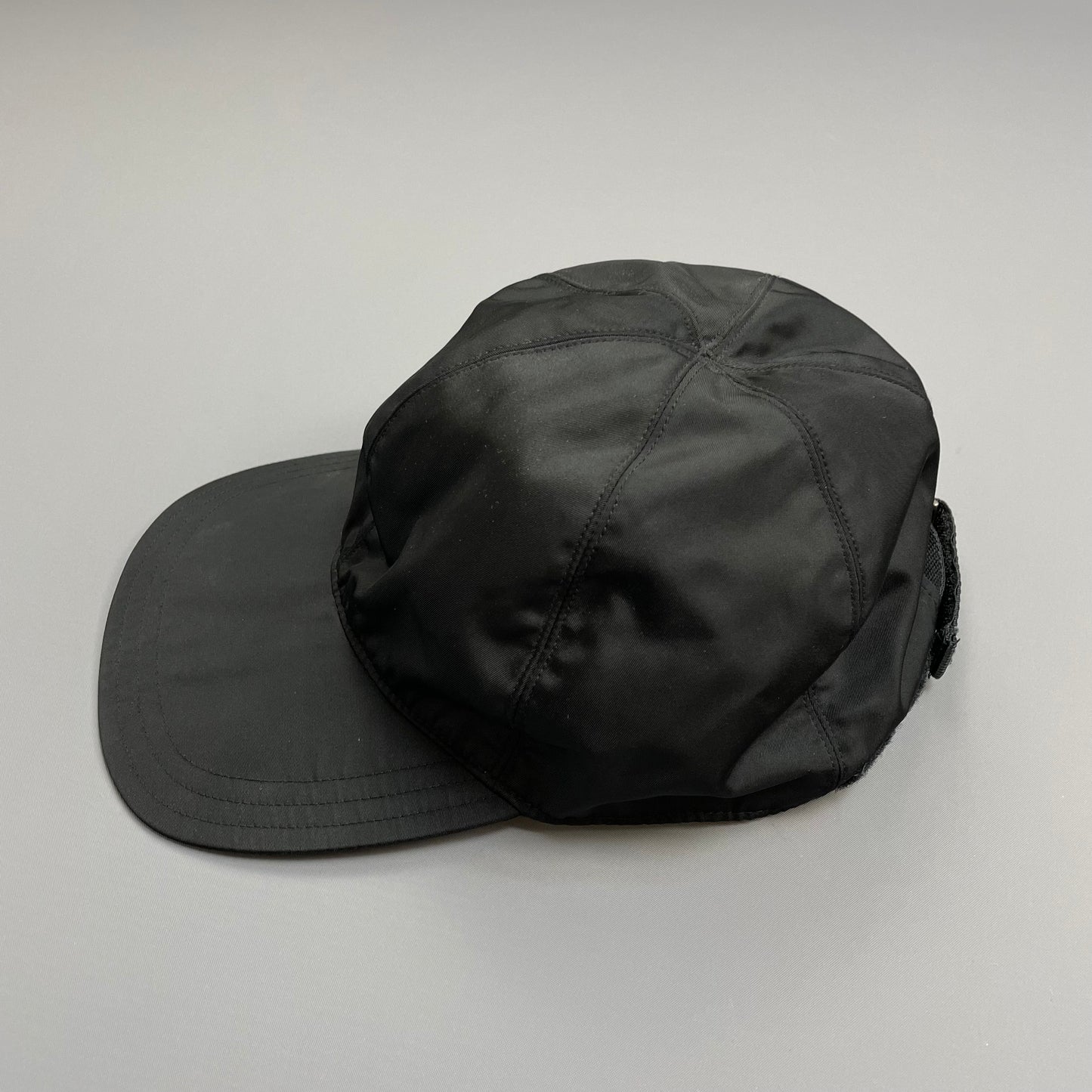 Prada Sport Black 90s/00s Nylon Baseball Cap