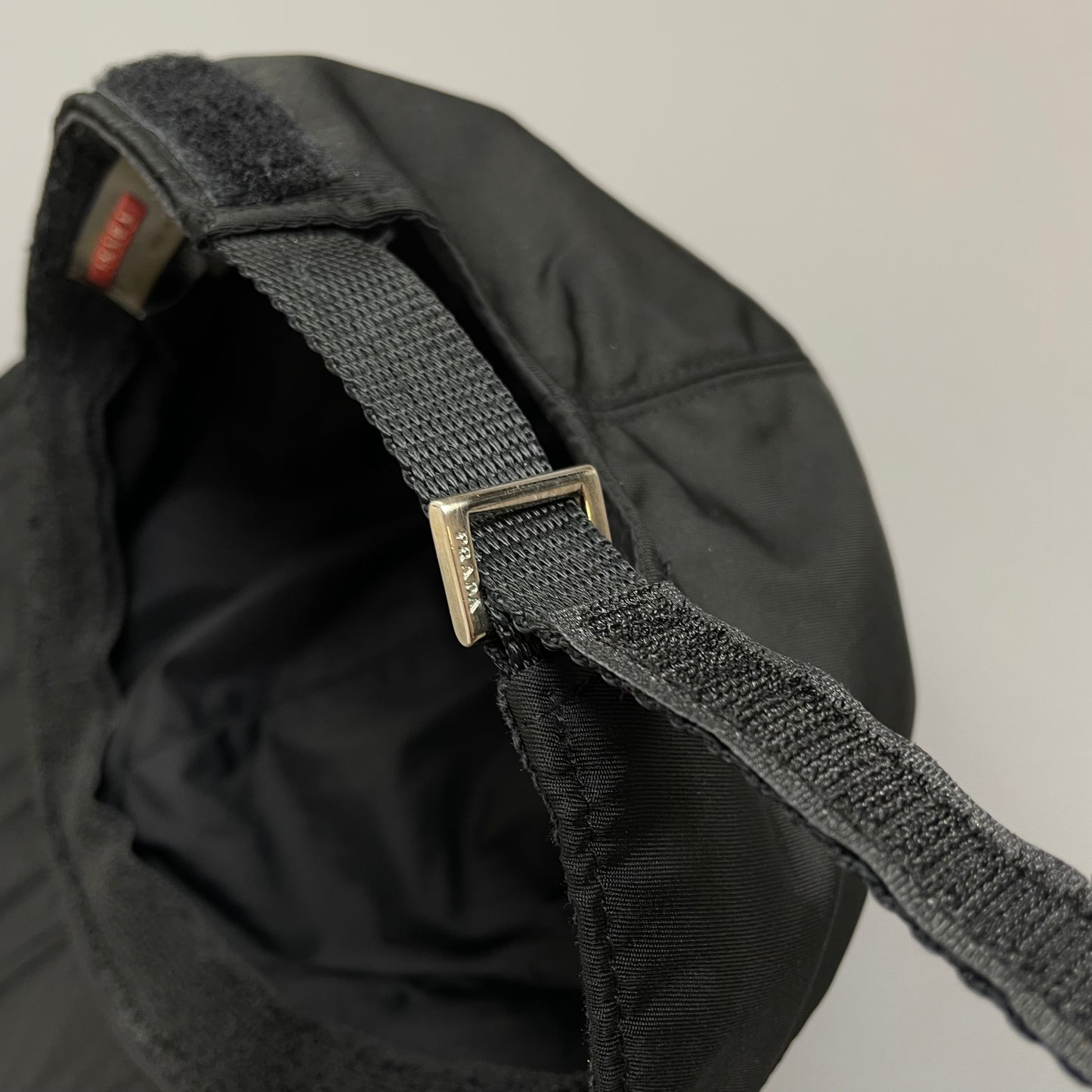 Prada Sport Black 90s/00s Nylon Baseball Cap
