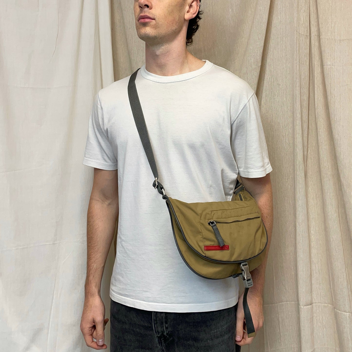 Prada Sport Tan 00s Convertible Crossbody Bag