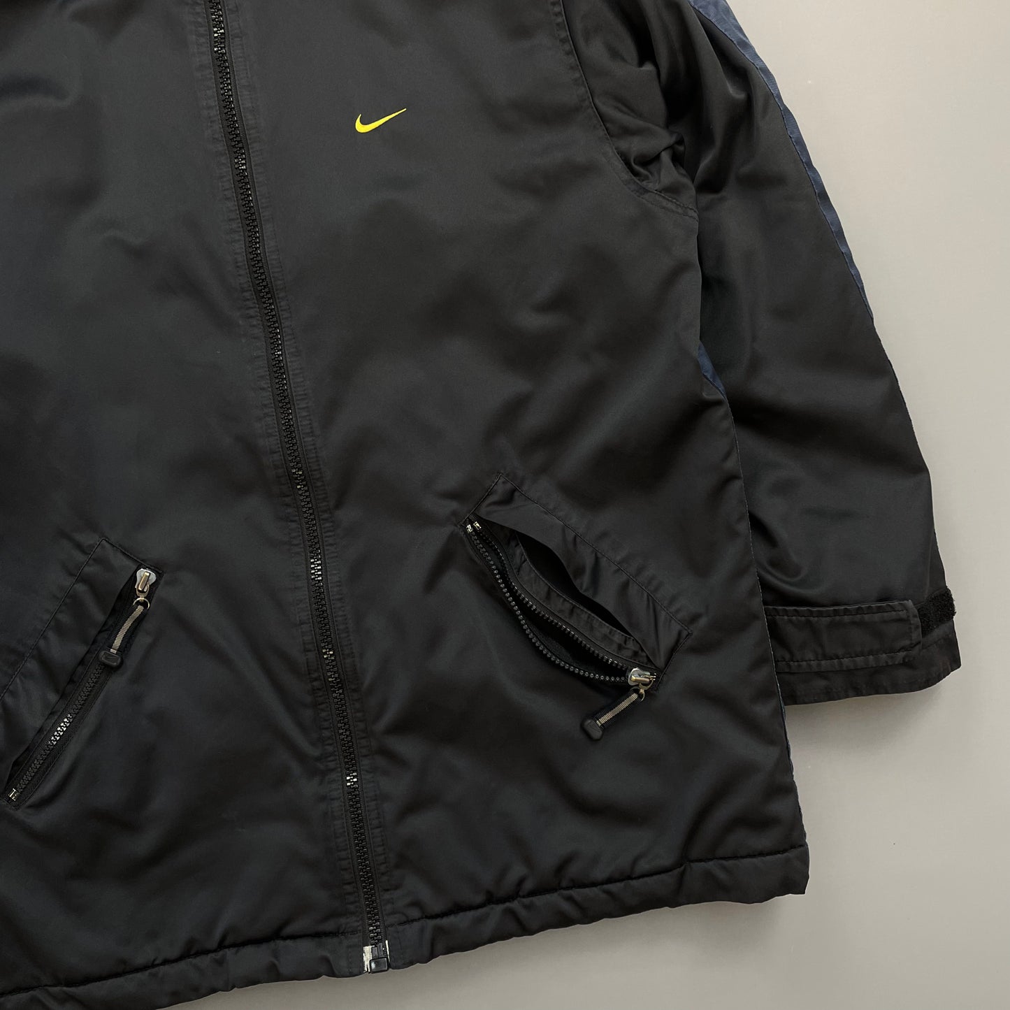 Nike Black 90s Split-Hood Longline Hooded Parka Jacket