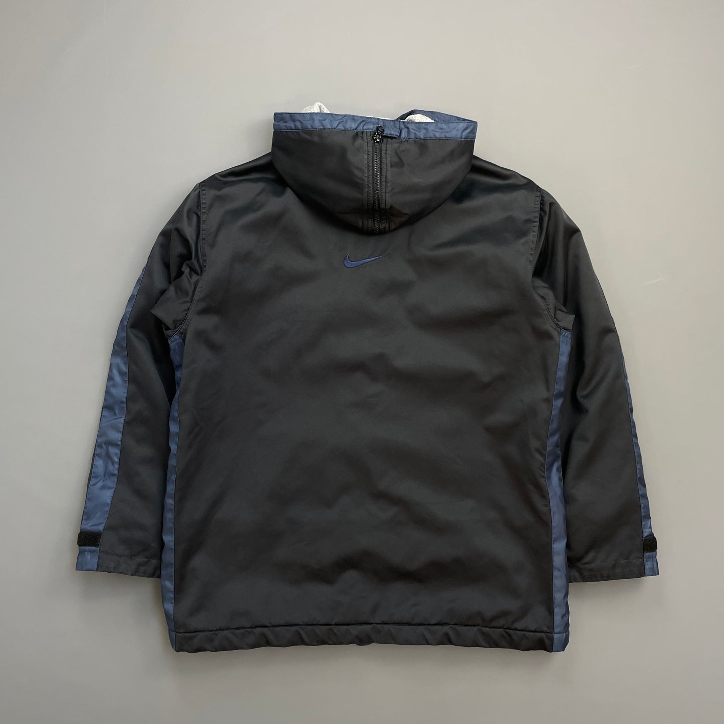 Nike Black 90s Split-Hood Longline Hooded Parka Jacket