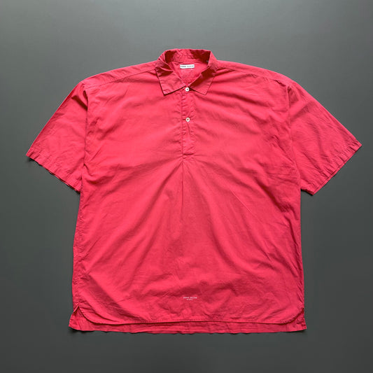 Stone Island Marina Red 80s Pullover Short Sleeve Polo Shirt