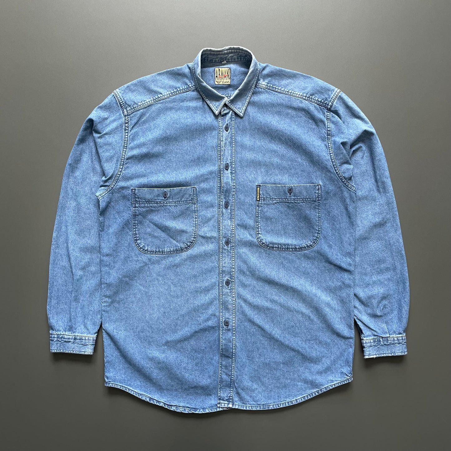 Armani Jeans Blue 90s Denim Shirt