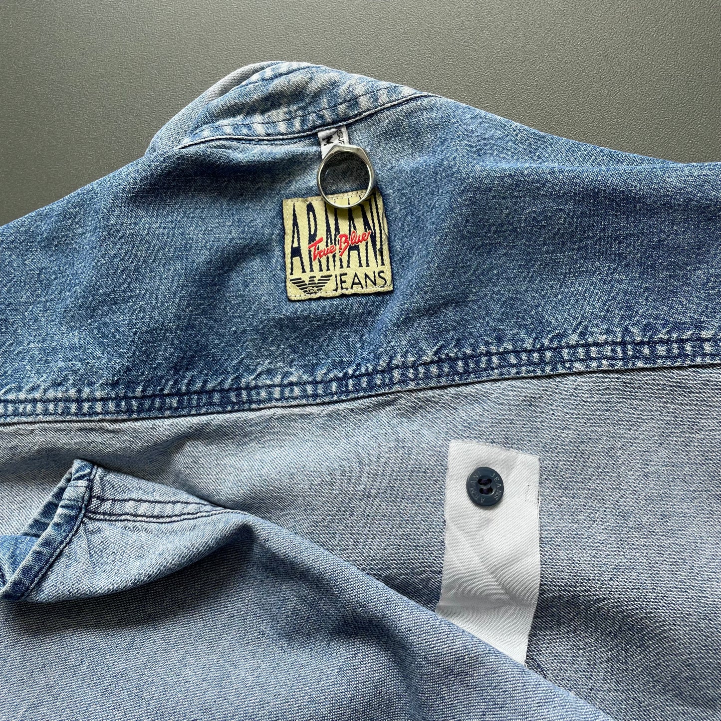 Armani Jeans Blue 90s Denim Shirt