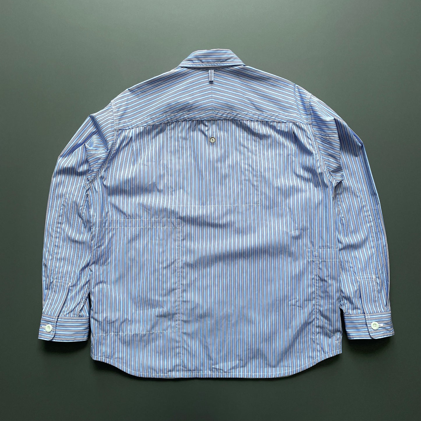 Junya Watanabe Blue & White SS25 Pin Stripe Workwear Shirt