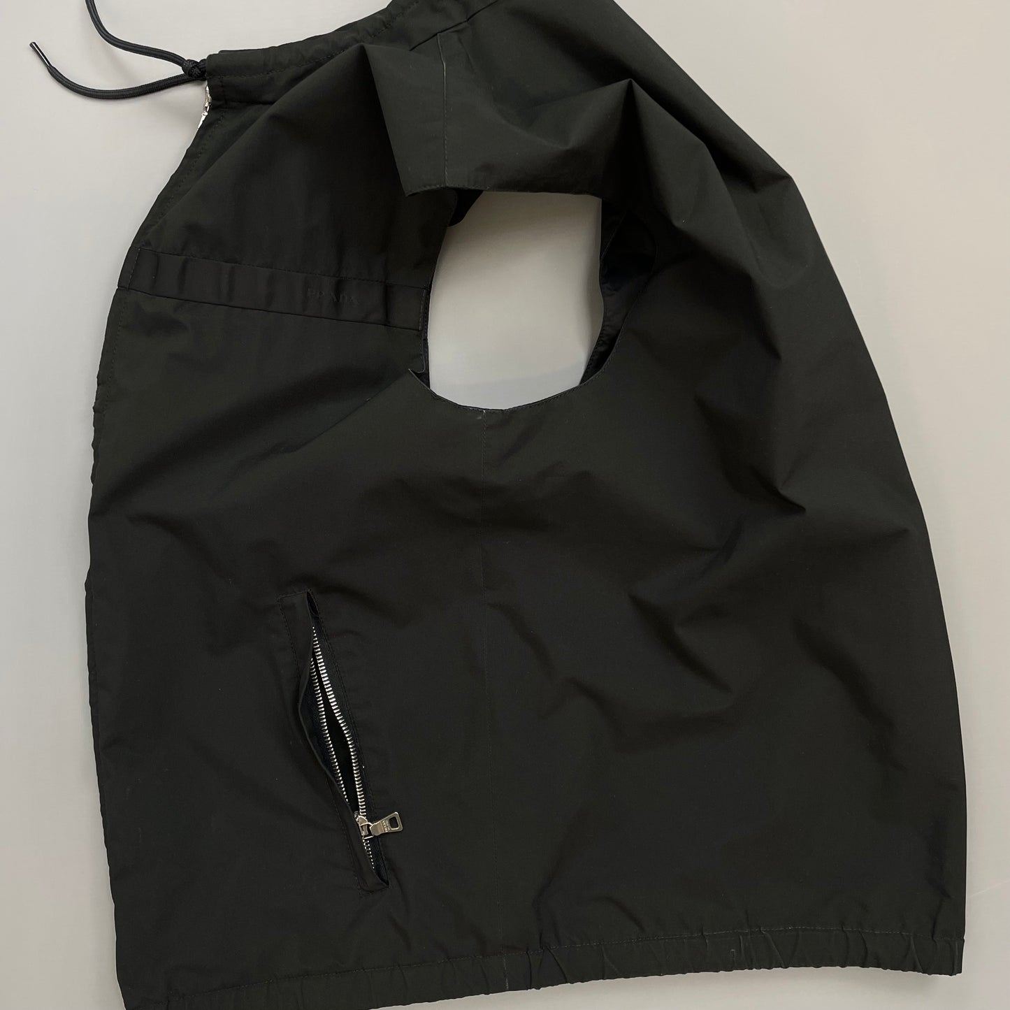 Prada Sport Black 2009 Windstopper Toggle-Collar Gilet Vest