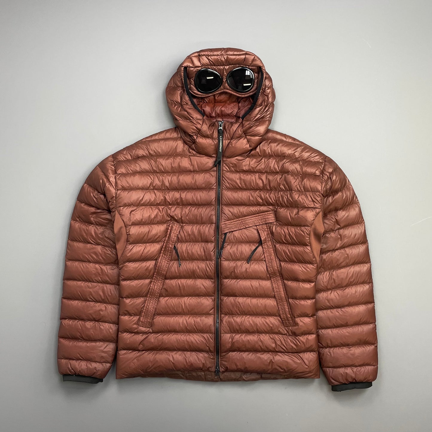 C.P. Company Rust DD Shell Goggle Puffer Jacket