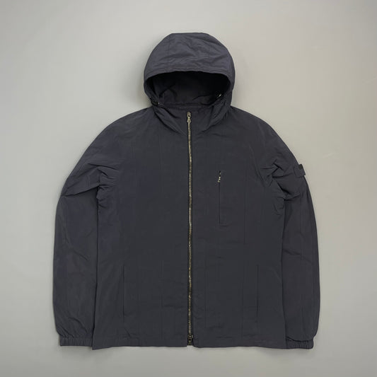 Prada Milano Blue 2007 Nylon Line Panel Windbreaker Jacket