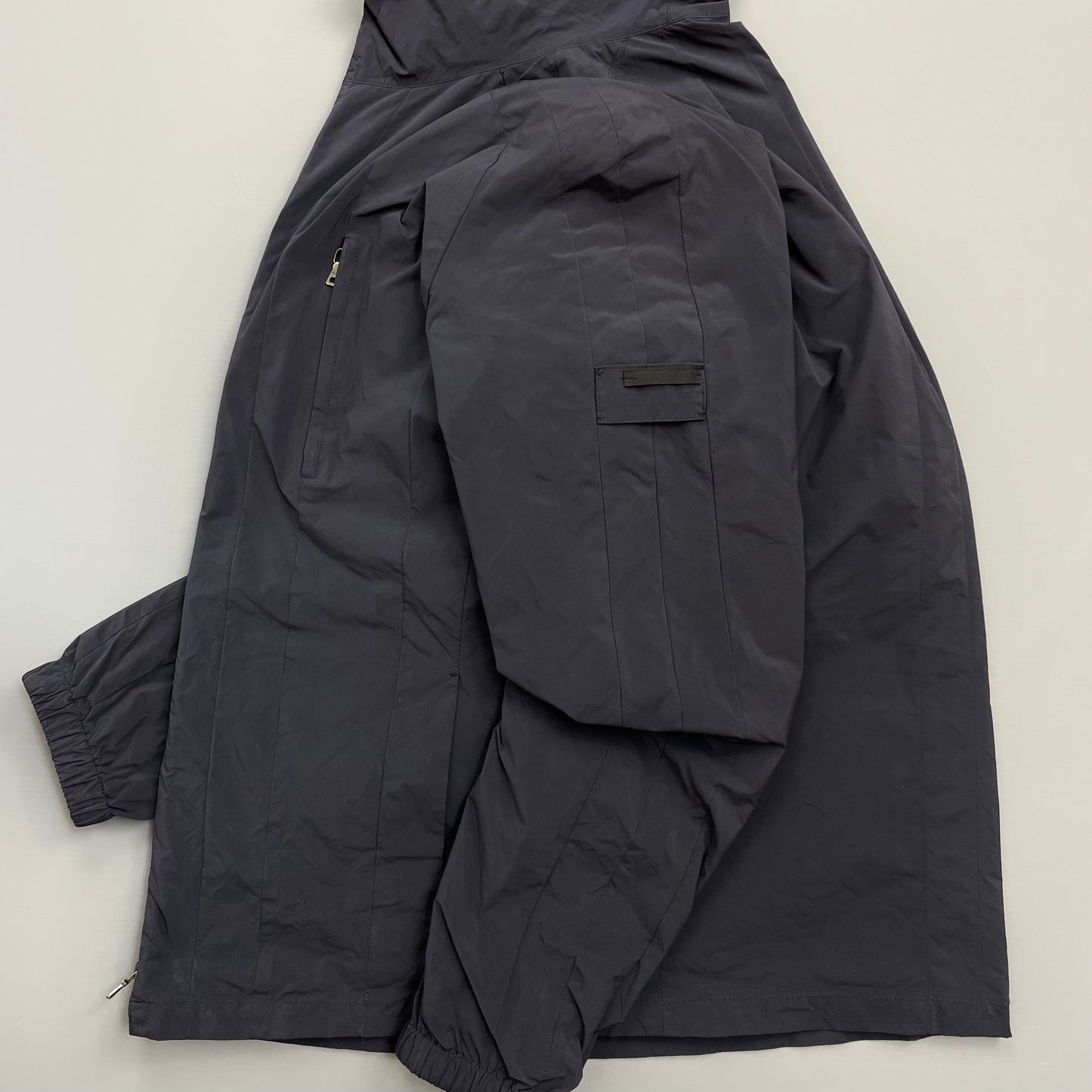 Prada Milano Blue 2007 Nylon Line Panel Windbreaker Jacket