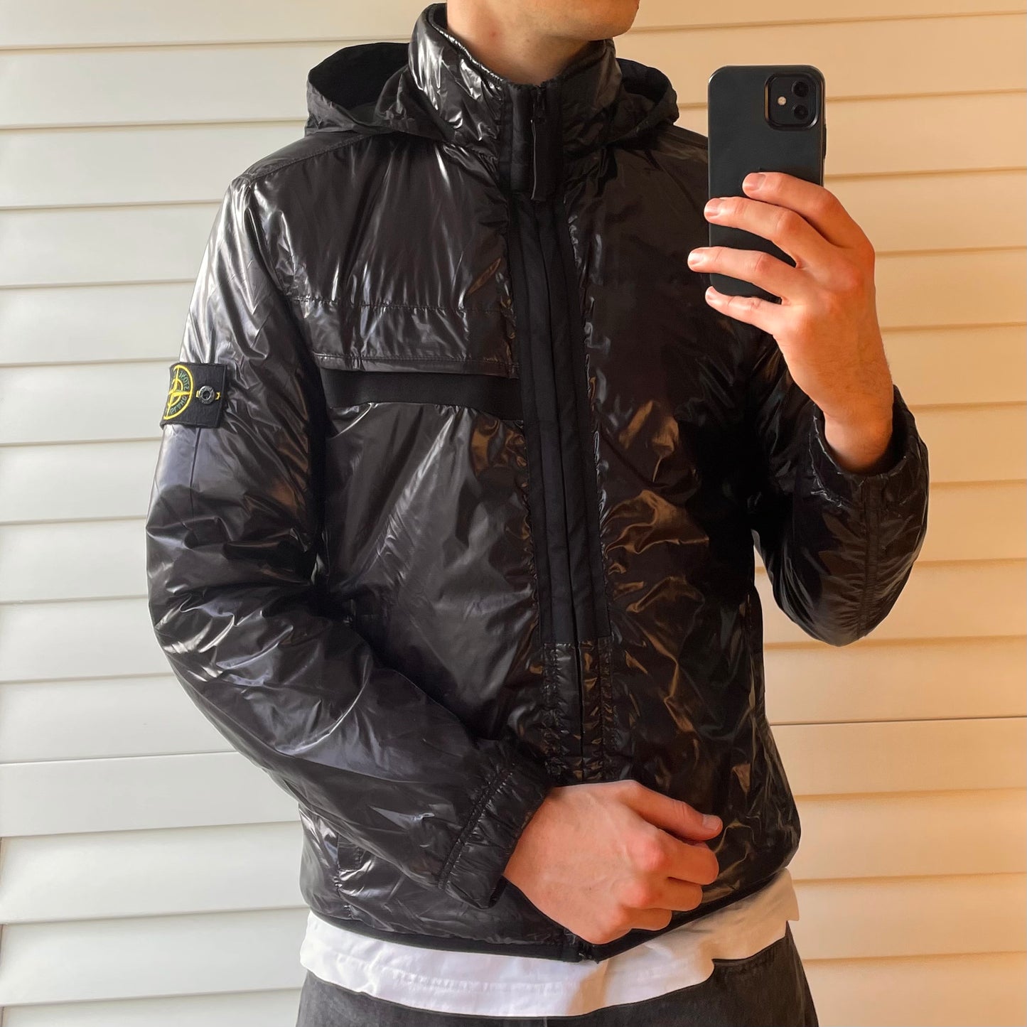 Stone Island Pertex Quantum Y Primaloft Concealed Hood Jacket