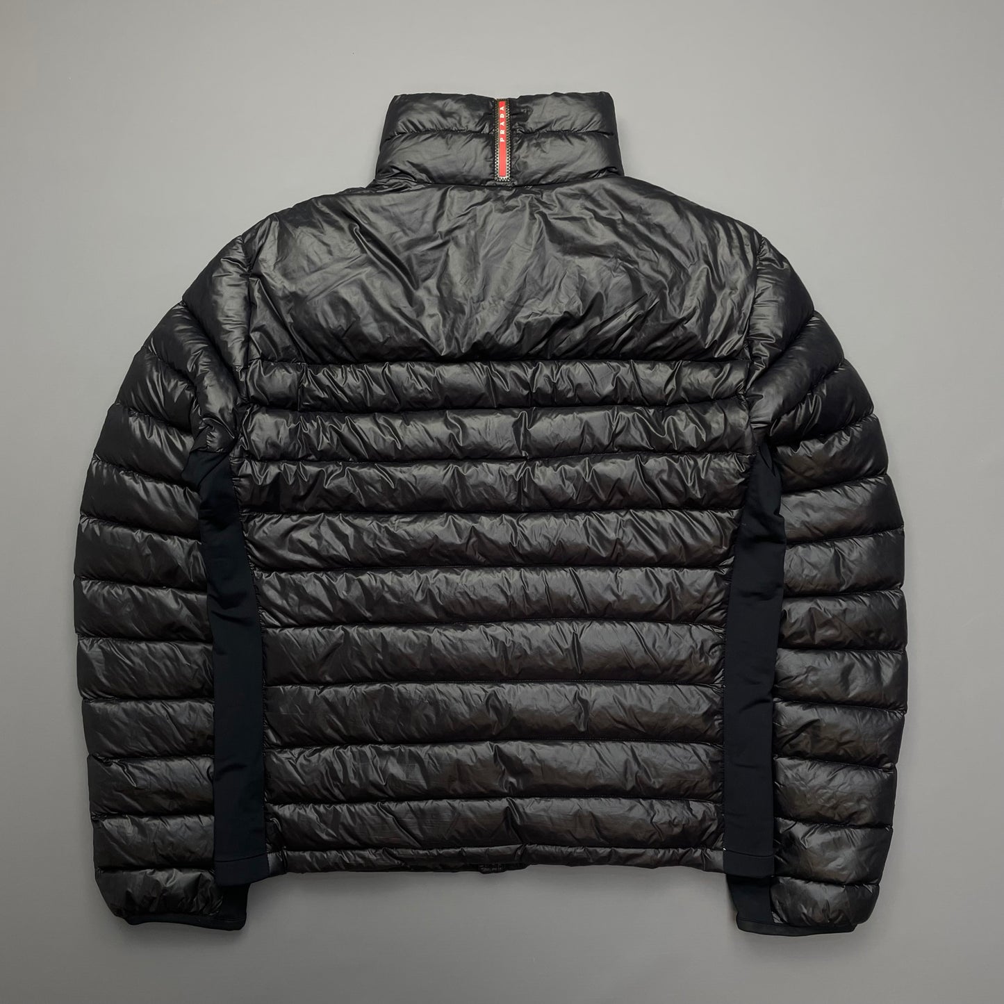 Prada Sport Maroon Lightweight Down Puffer Jacket