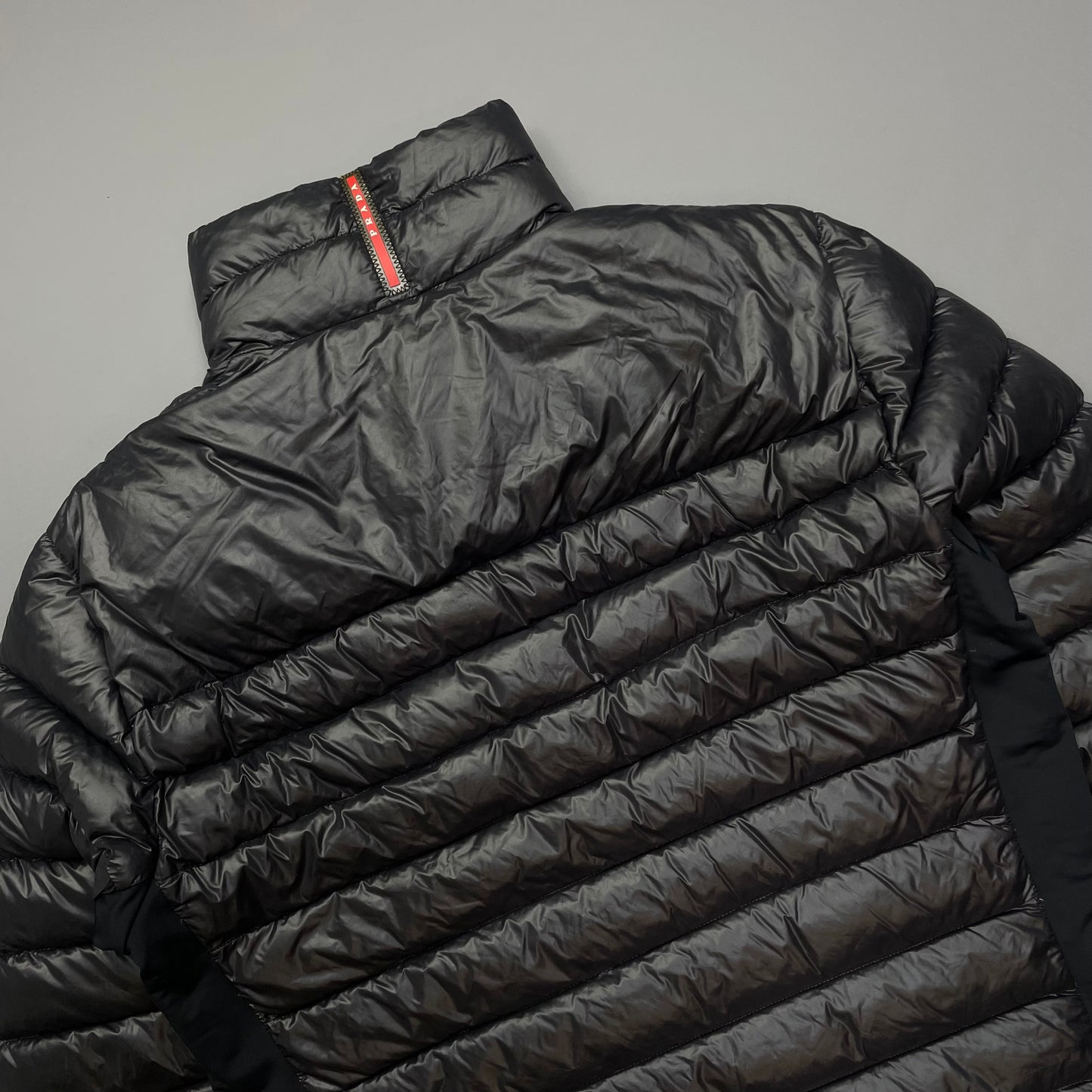 Prada Sport Maroon Lightweight Down Puffer Jacket