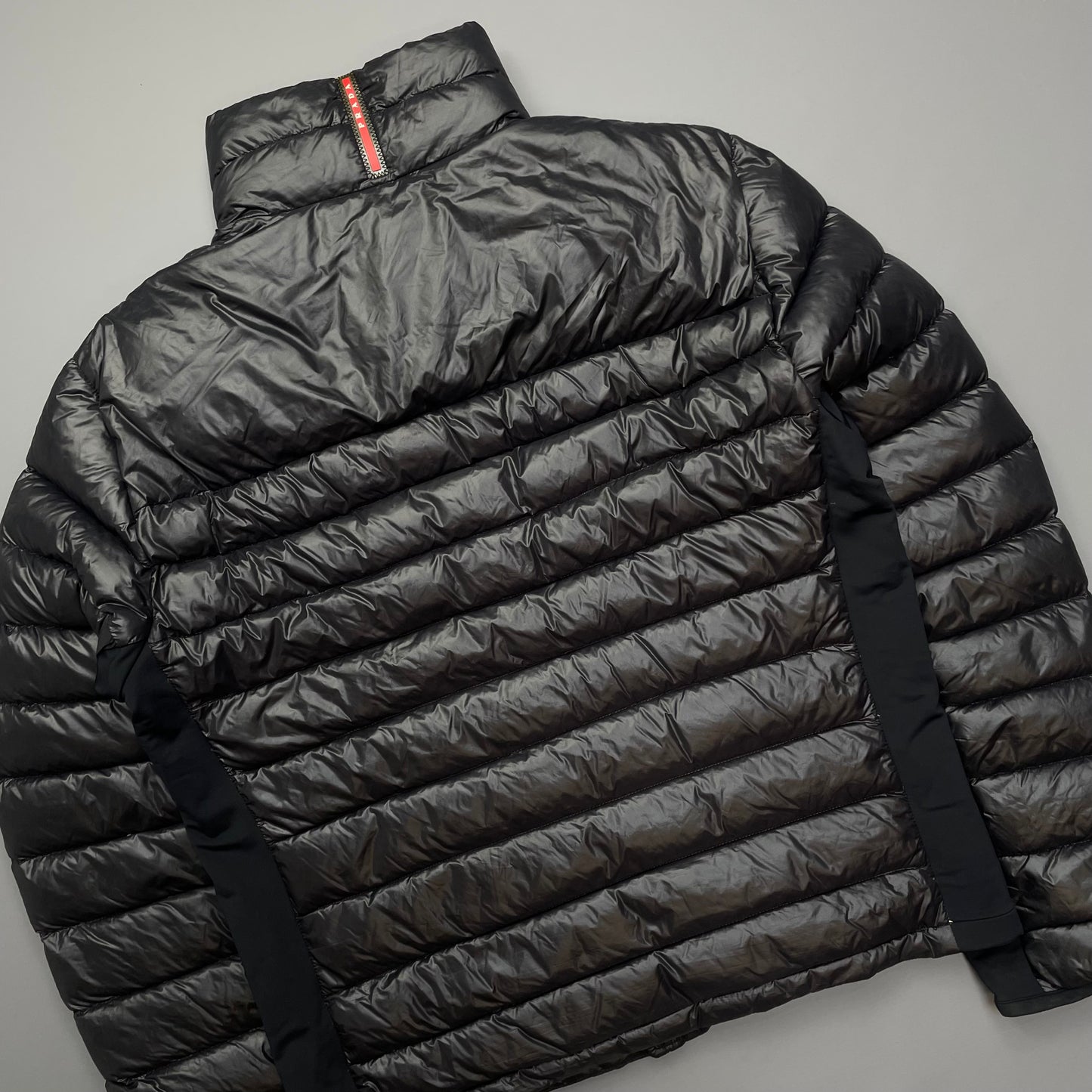 Prada Sport Maroon Lightweight Down Puffer Jacket