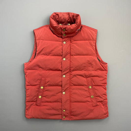 C.P. Company Red AW10 Shimmer Nylon Piuma Doca Concealed Hood Down Gilet Vest