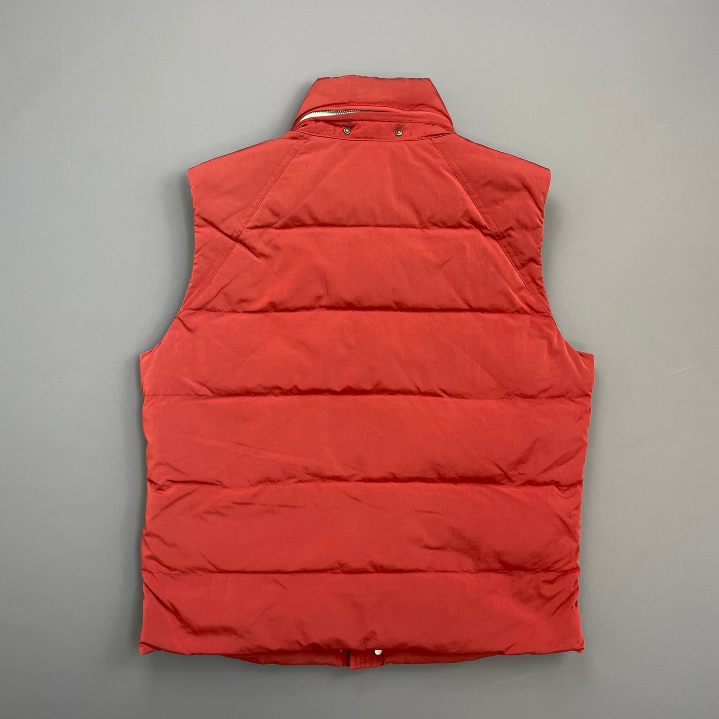 C.P. Company Red AW10 Shimmer Nylon Piuma Doca Concealed Hood Down Gilet Vest