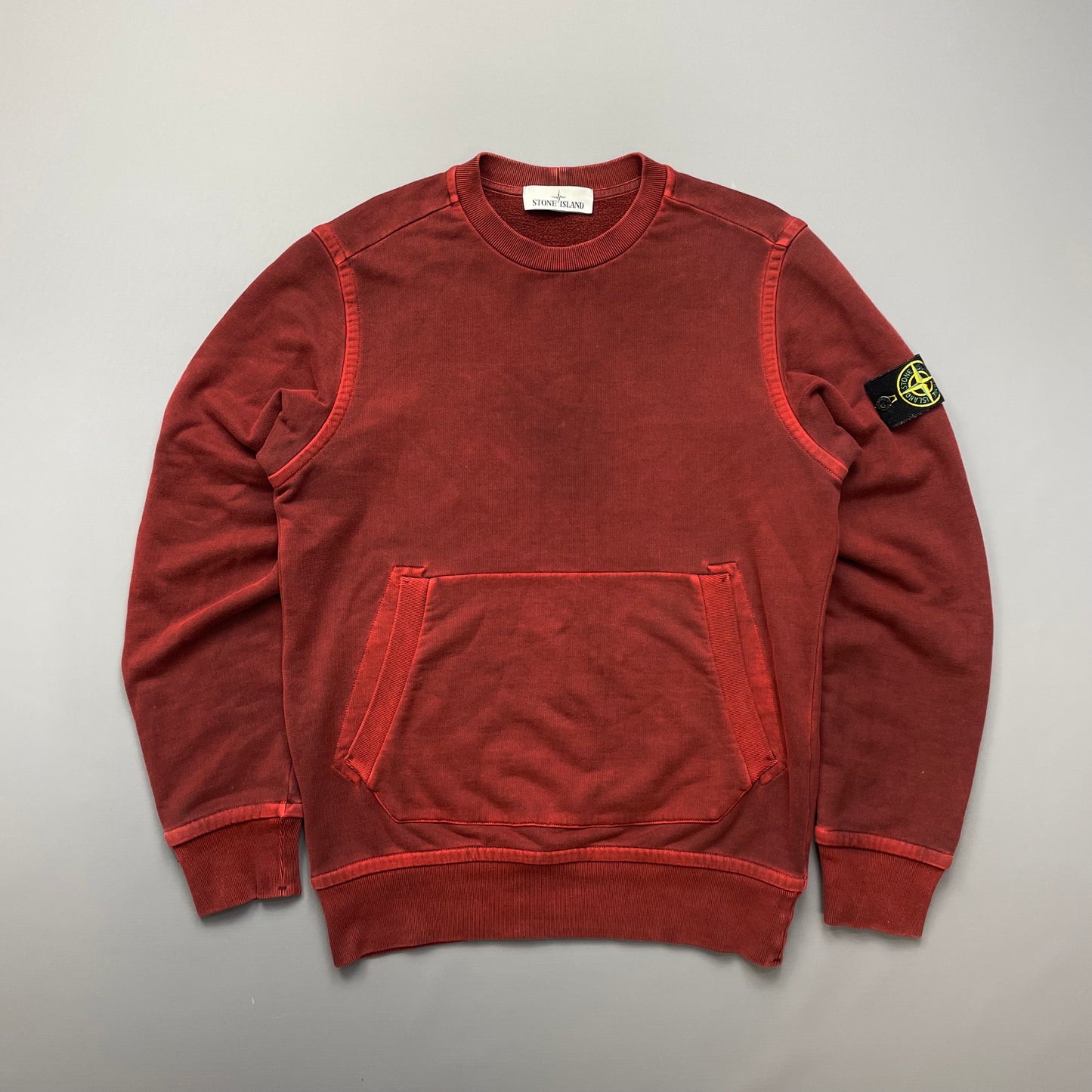 Stone Island Red AW15 Pouch Pocket Jumper
