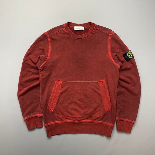 Stone Island Red AW15 Pouch Pocket Jumper