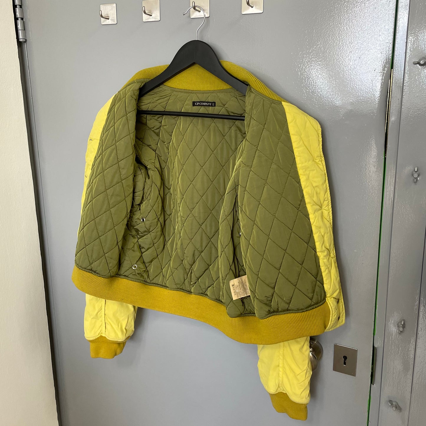 C.P. Company Yellow AW04 Women's Donna Padded Bomber Jacket