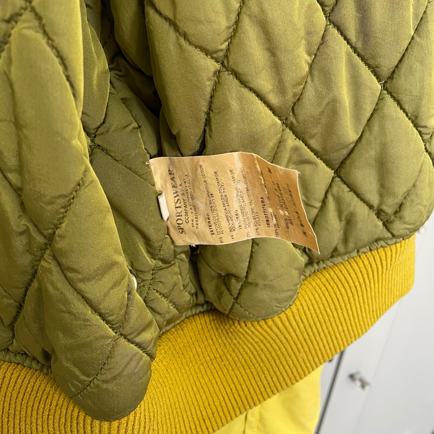 C.P. Company Yellow AW04 Women's Donna Padded Bomber Jacket
