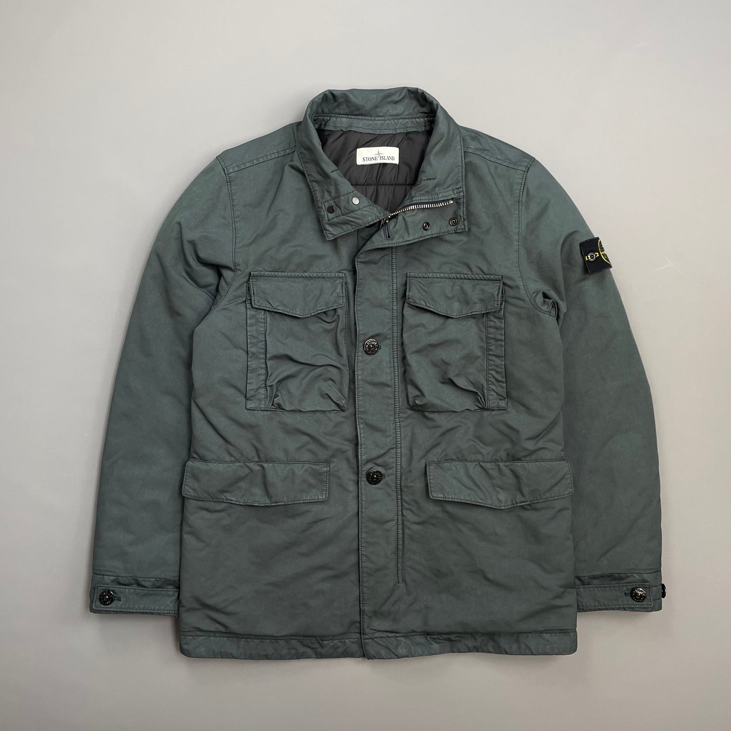 Stone Island Grey AW19 David-TC Primaloft Insulation Field Jacket