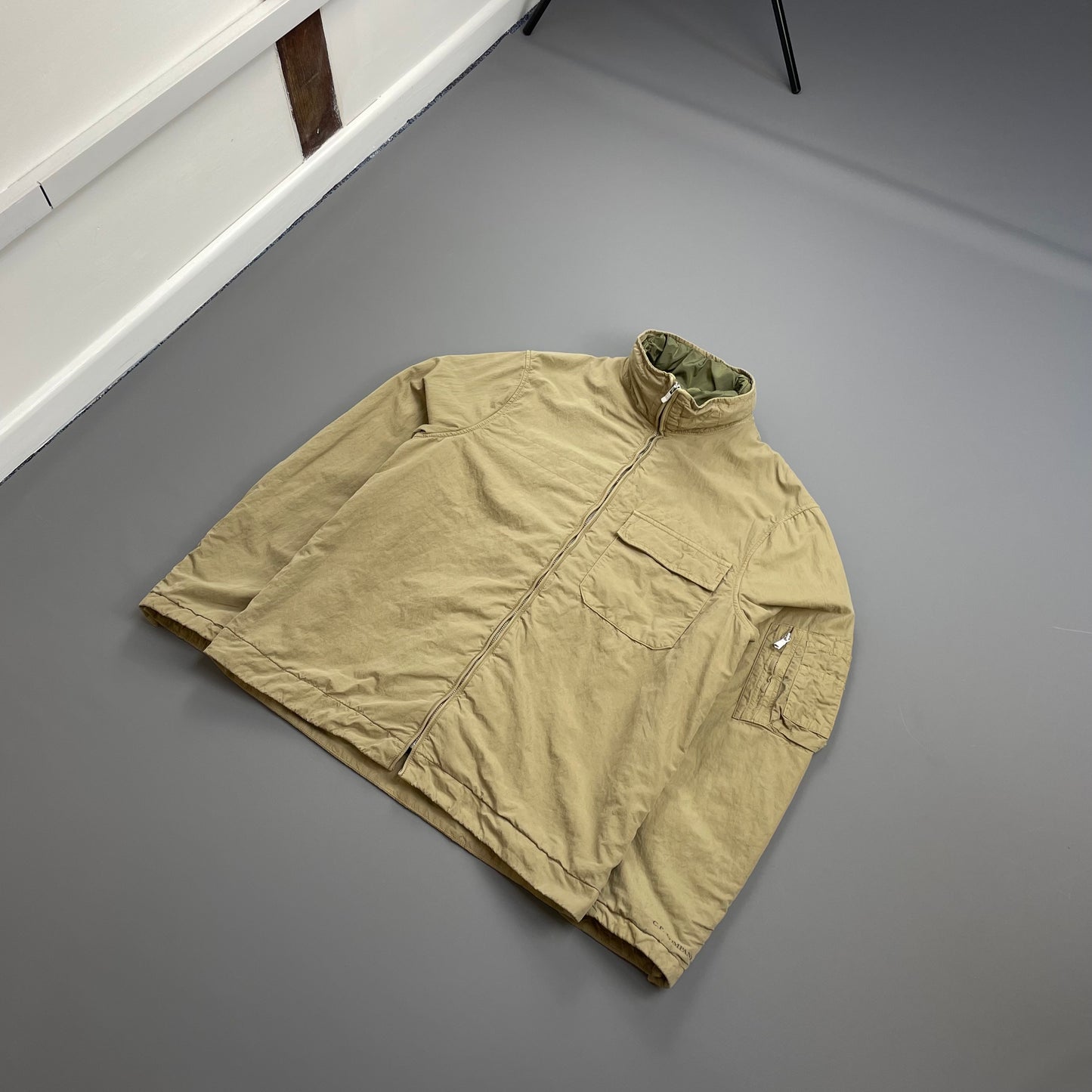 C.P. Company Beige & Green AW05 Lined Harrington Jacket