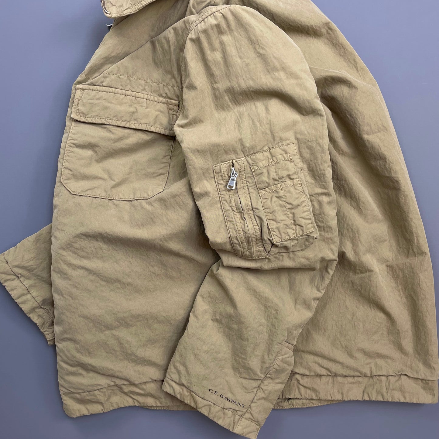 C.P. Company Beige & Green AW05 Lined Harrington Jacket